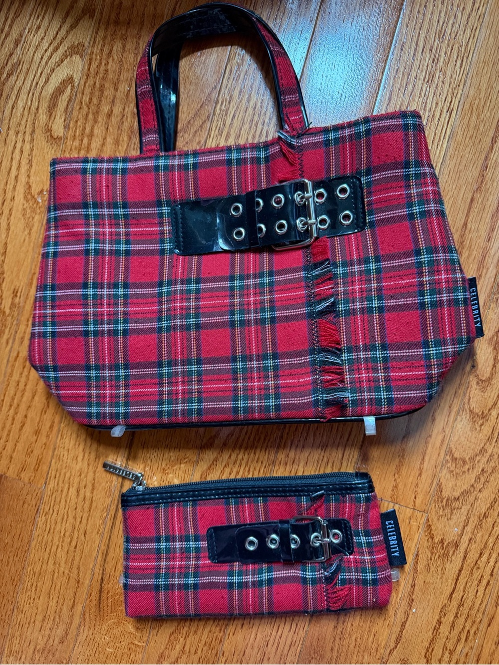 Handbag and Coin Purse in Scottish Plaid